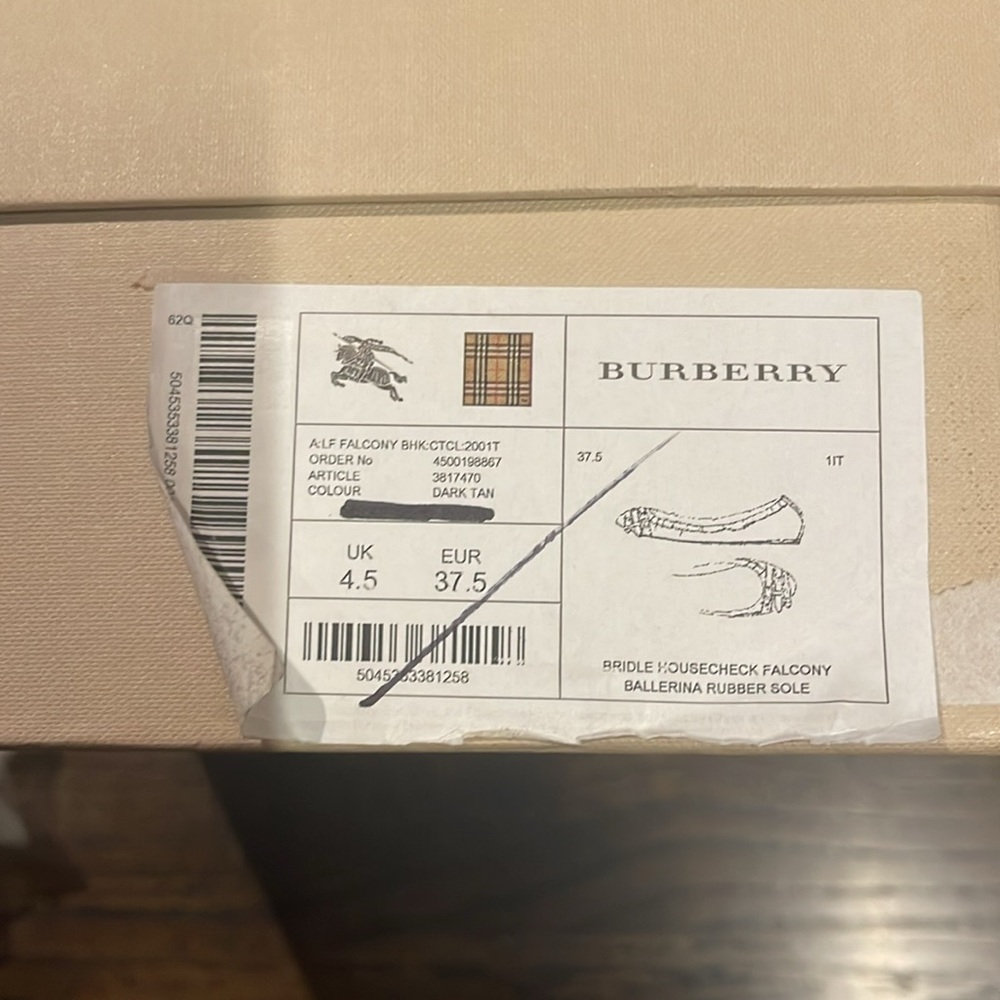 Burberry Ballerina flat women’s shoes - Picture 6 of 6